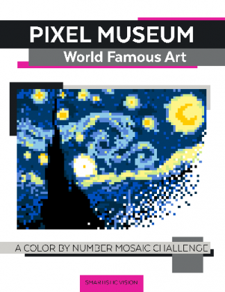 Adult Famous Art Color by Number Coloring Book